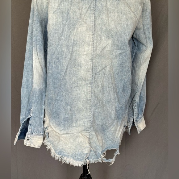 Hudson Jesns Distressed look, “Bijou” button up denim shirt - brand new!!! - Picture 7 of 11